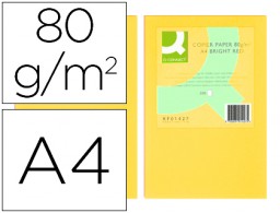 500h papel fotocopiadora Q-Connect A4 80g/m² color amarillo
